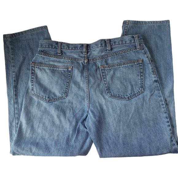 Lands' End Mens Jeans Size 36 Traditional Fit Denim Pants Straight Leg 5 Pocket - Picture 6 of 10
